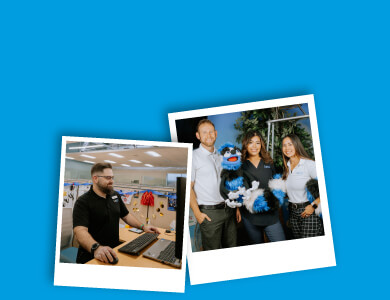 CapEd Credit Union staff members working a variety of jobs from back office to contact center.
