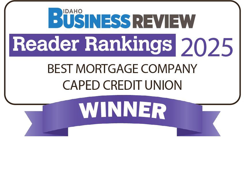 Idaho Business Review reader rankings 2025. Best mortgage company winner: CapEd Credit Union.