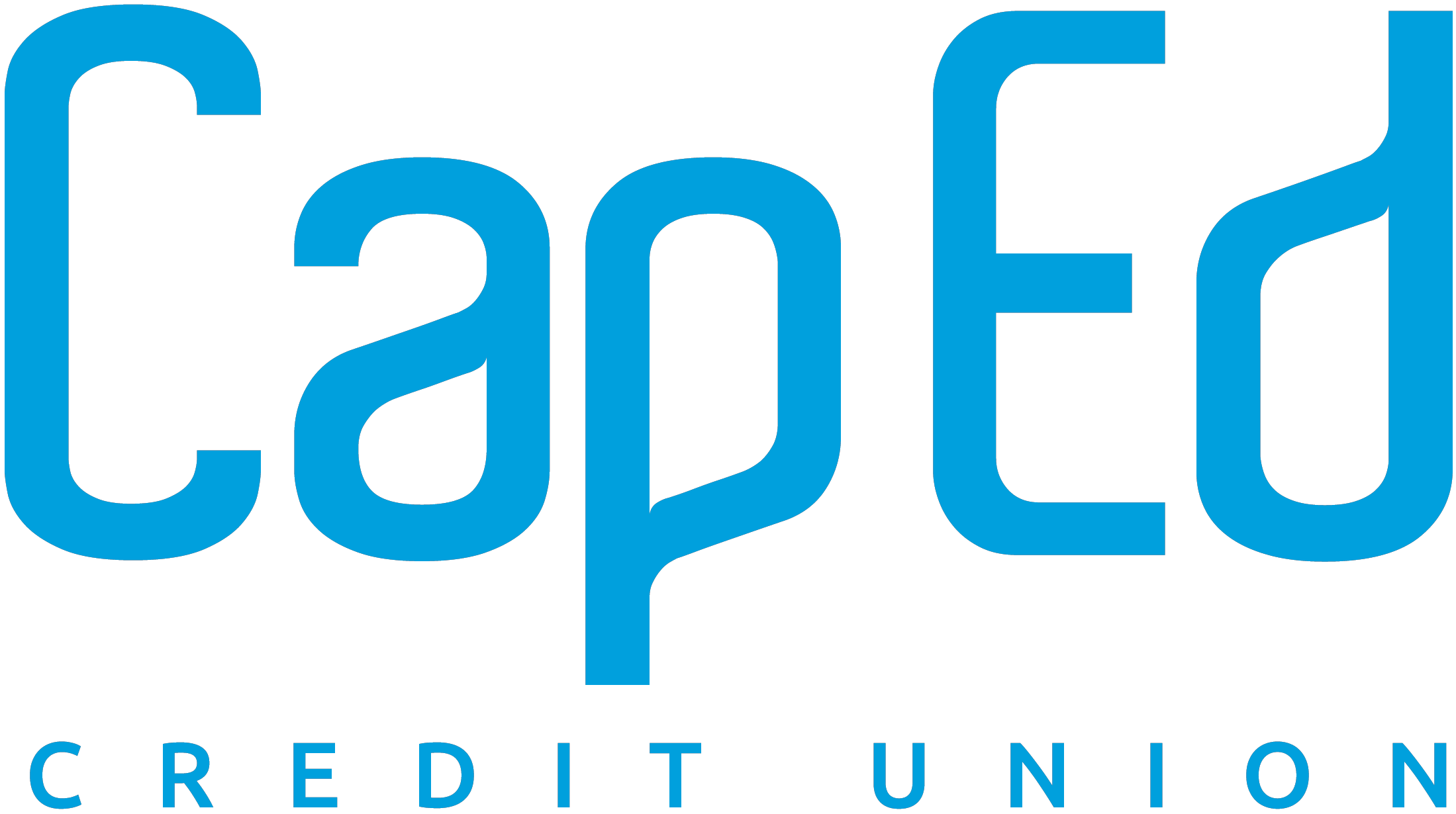 CapEd Credit Union logo in solid blue.